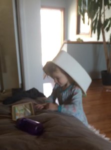 Guess what happens when I ask her to take off the "hat"?