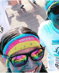 During the All-Star Week Color Run 