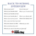 Back to school interview