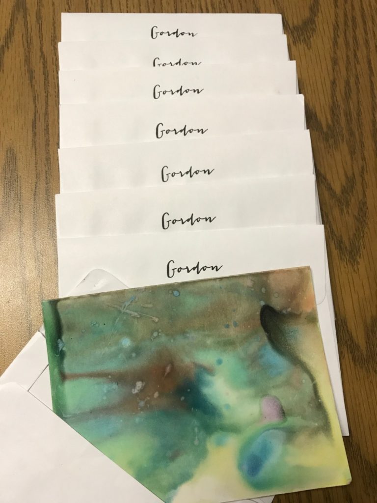 Kid Craft: Marbled Milk Thank-You Notes