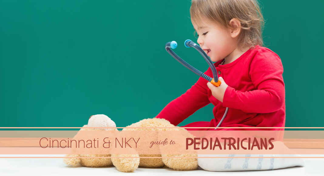 Child with Teddy Bear and Stethoscope Pediatrician Guide Title Image